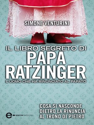 cover image of Il libro segreto di papa Ratzinger